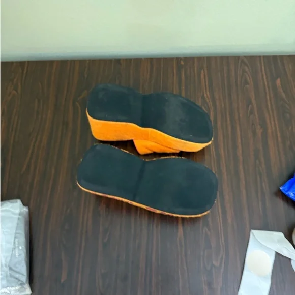 Dolls Kill Orange and Pink Platform Shoes - Picture 8 of 9